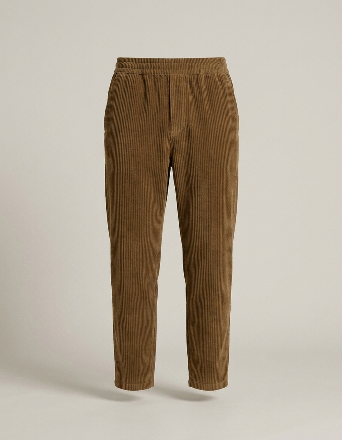 PLUXSTYLE::numise::mens-easy-waist-straight-leg-pants-1::pack-brown