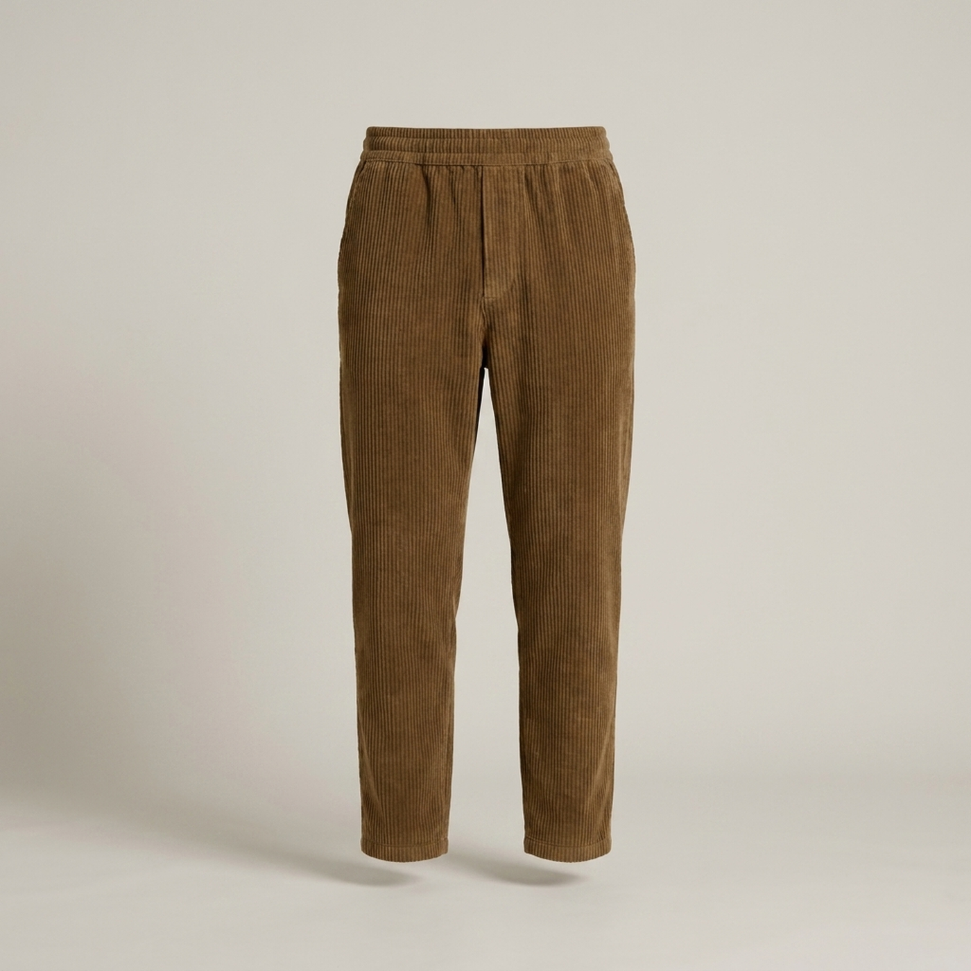 PLUXSTYLE::numise::mens-easy-waist-straight-leg-pants-1::pack-brown