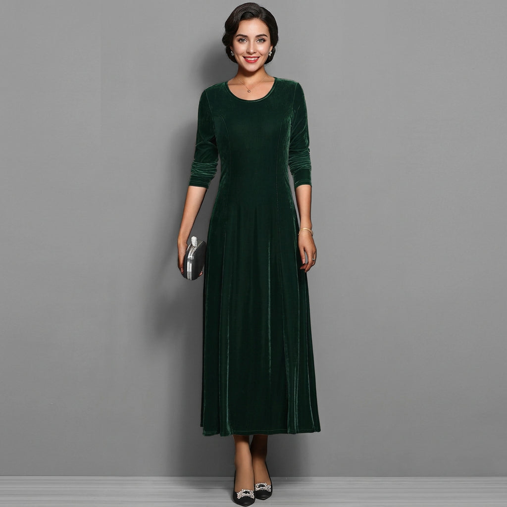 Avery | Women's Long-Sleeve Maxi Evening Dress