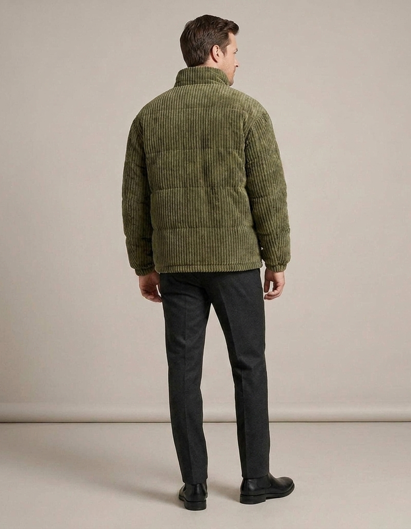 PLUXSTYLE::numise::mens-oversized-stand-collar-parka::back