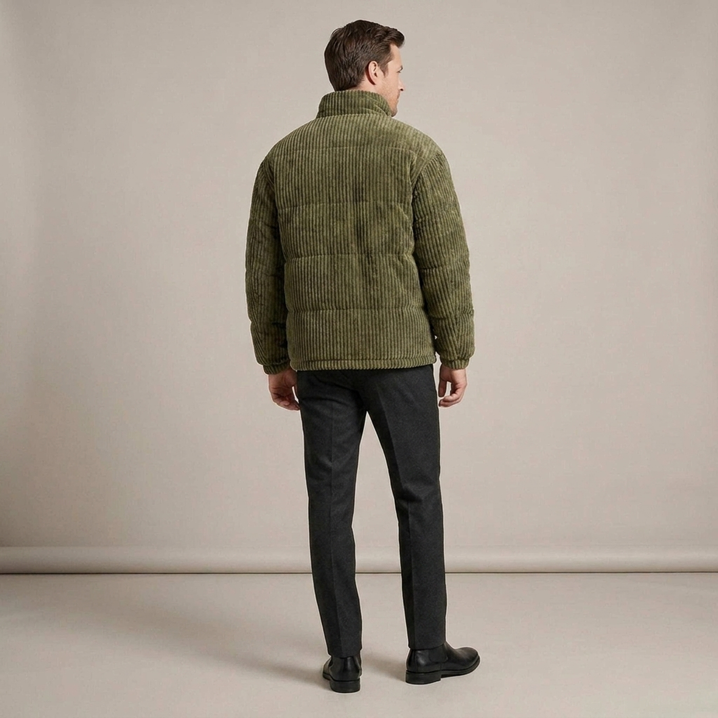 PLUXSTYLE::numise::mens-oversized-stand-collar-parka::back