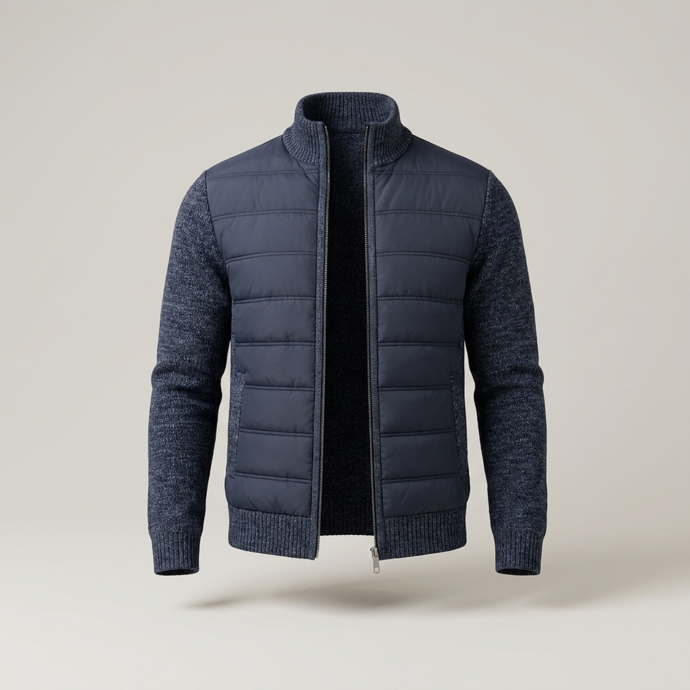 PLUXSTYLE::numise::easy-fit-mens-parka::pack-navy-blue