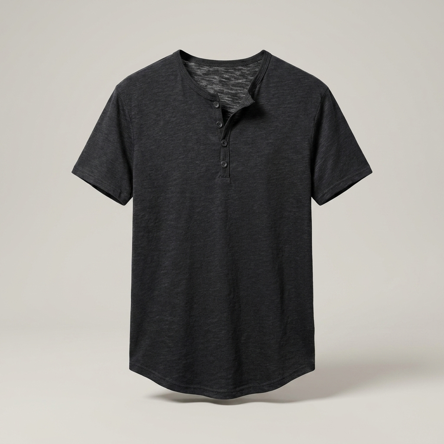 PLUXSTYLE::numise::mens-relaxed-short-sleeve-henley-top::pack-black