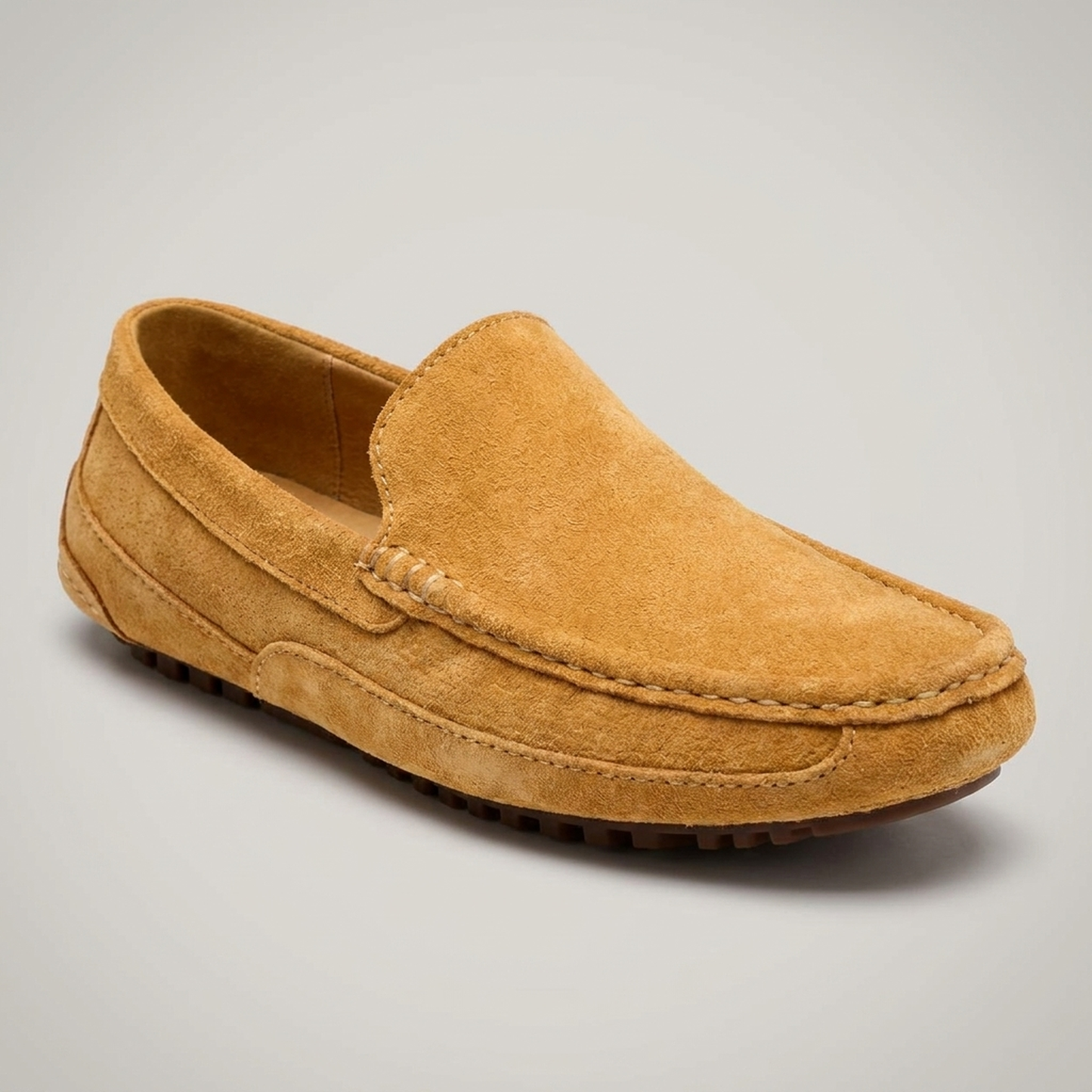 PLUXSTYLE::numise::mens-contrast-stitch-comfort-loafers::closeup-hero