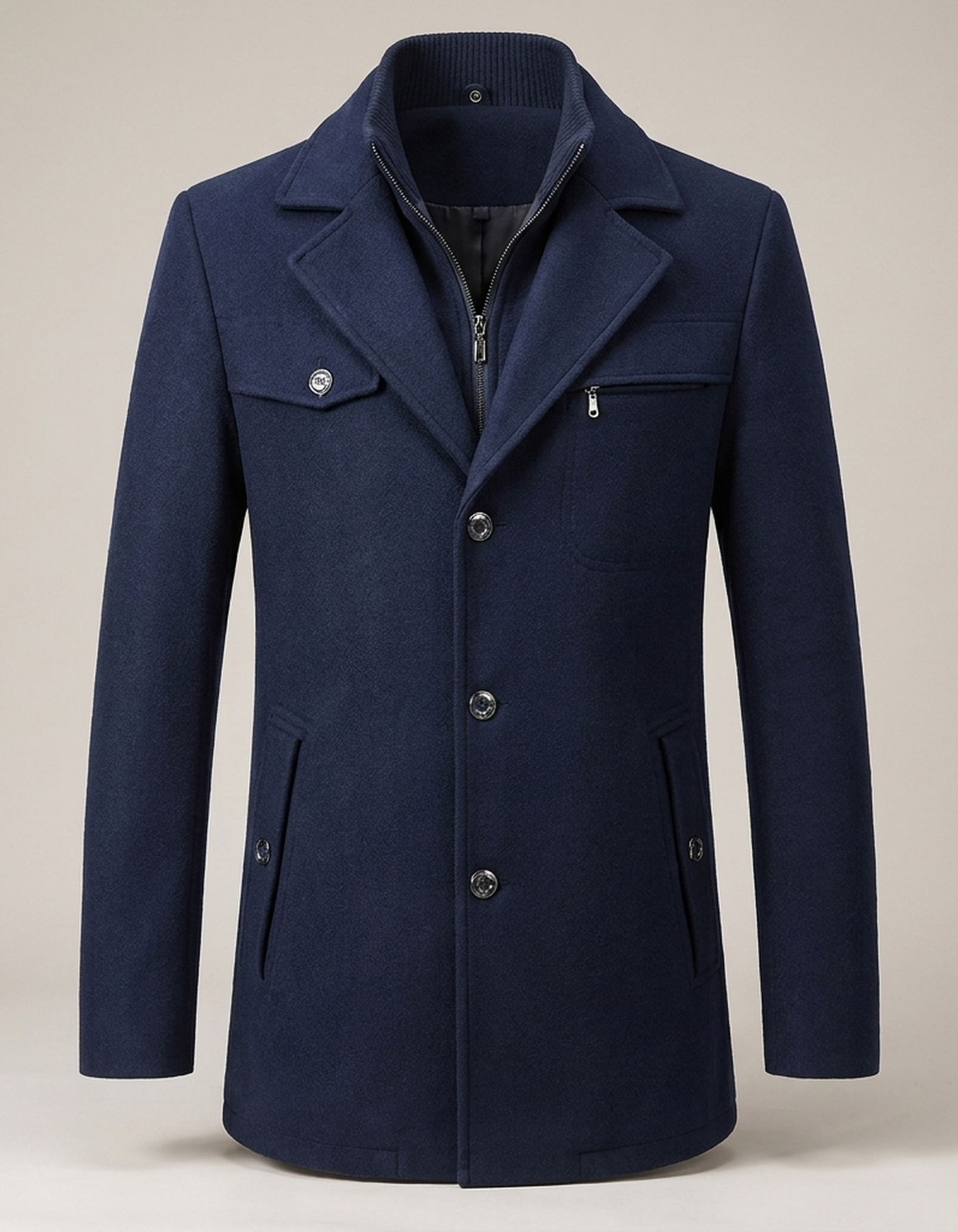 PLUXSTYLE::numise::mens-longline-parka::pack-navy-blue