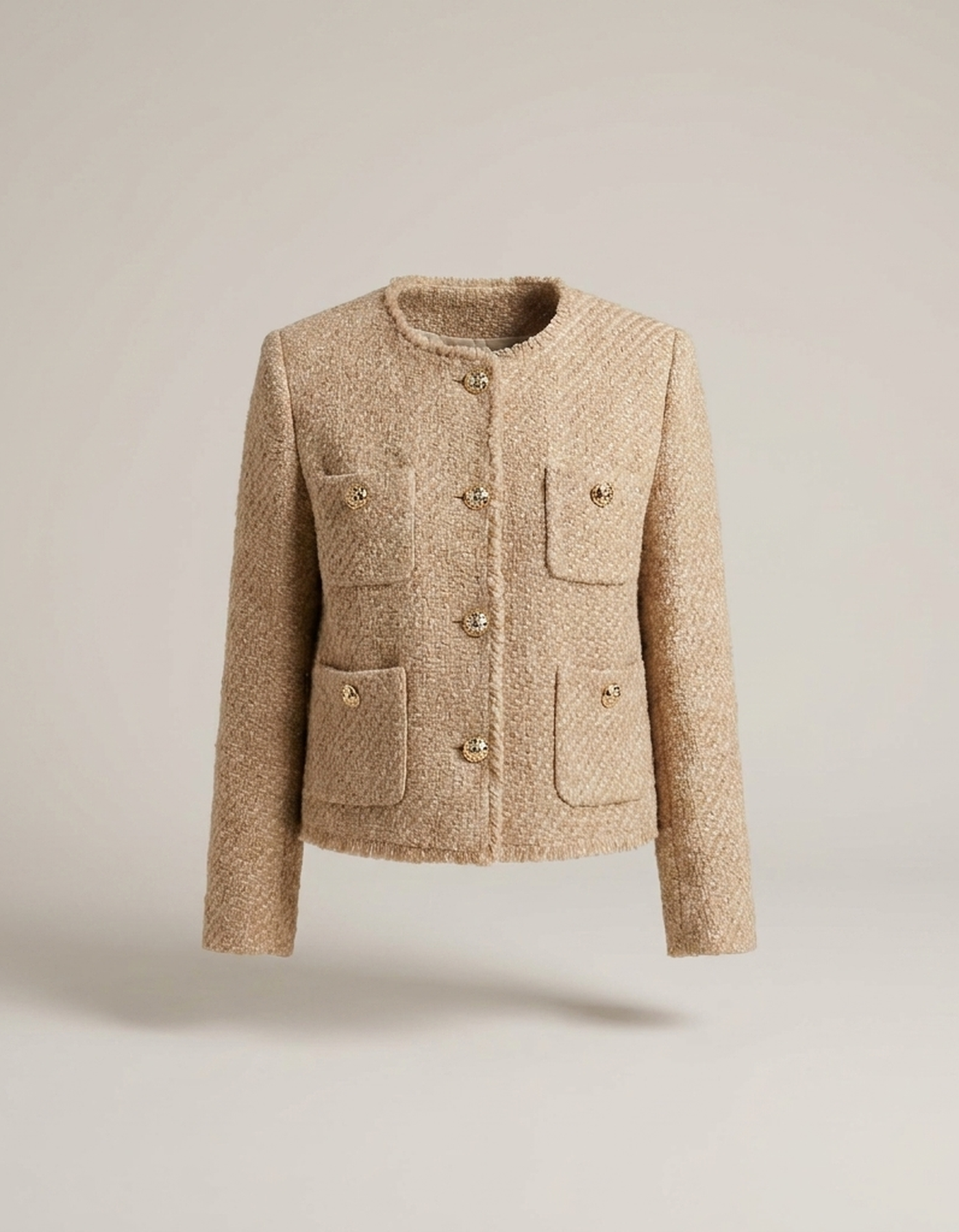 PLUXSTYLE::numise::sandy-cropped-fit-parka::pack-beige