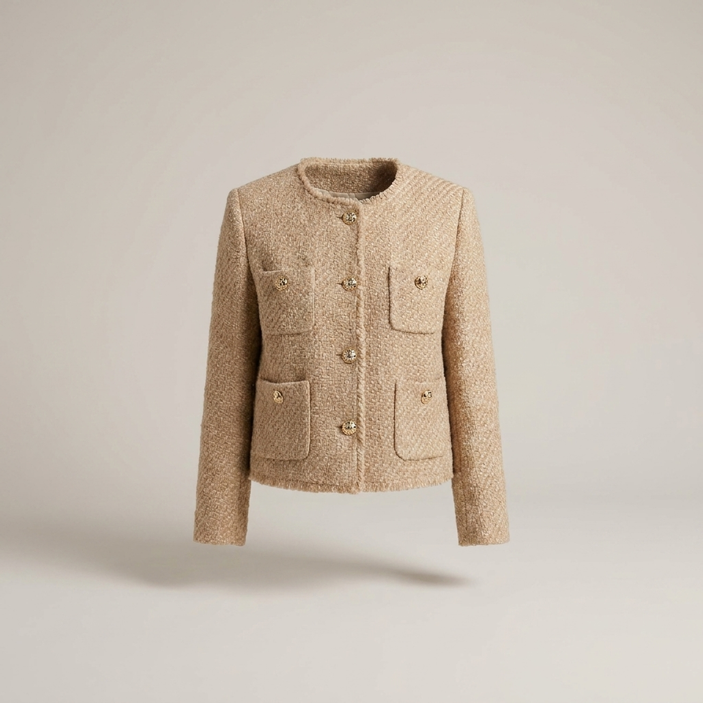 PLUXSTYLE::numise::sandy-cropped-fit-parka::pack-beige