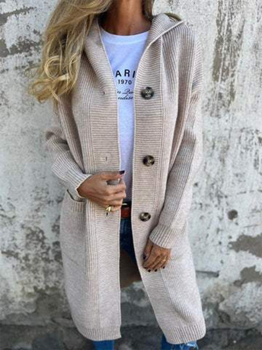 PLUXSTYLE::numise::longline-hooded-cardigan::lifestyle-keep-1