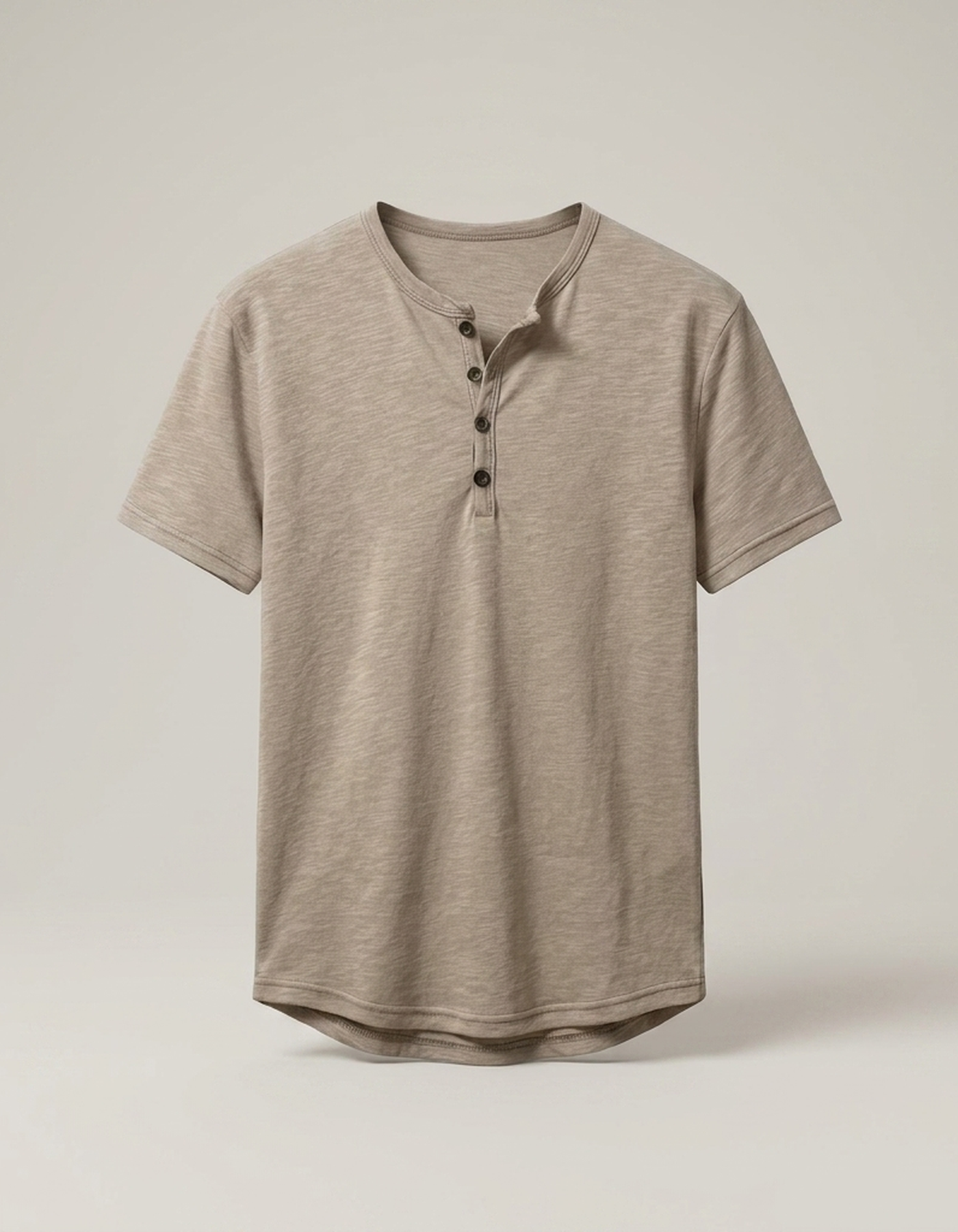 PLUXSTYLE::numise::mens-relaxed-short-sleeve-henley-top::pack-khaki