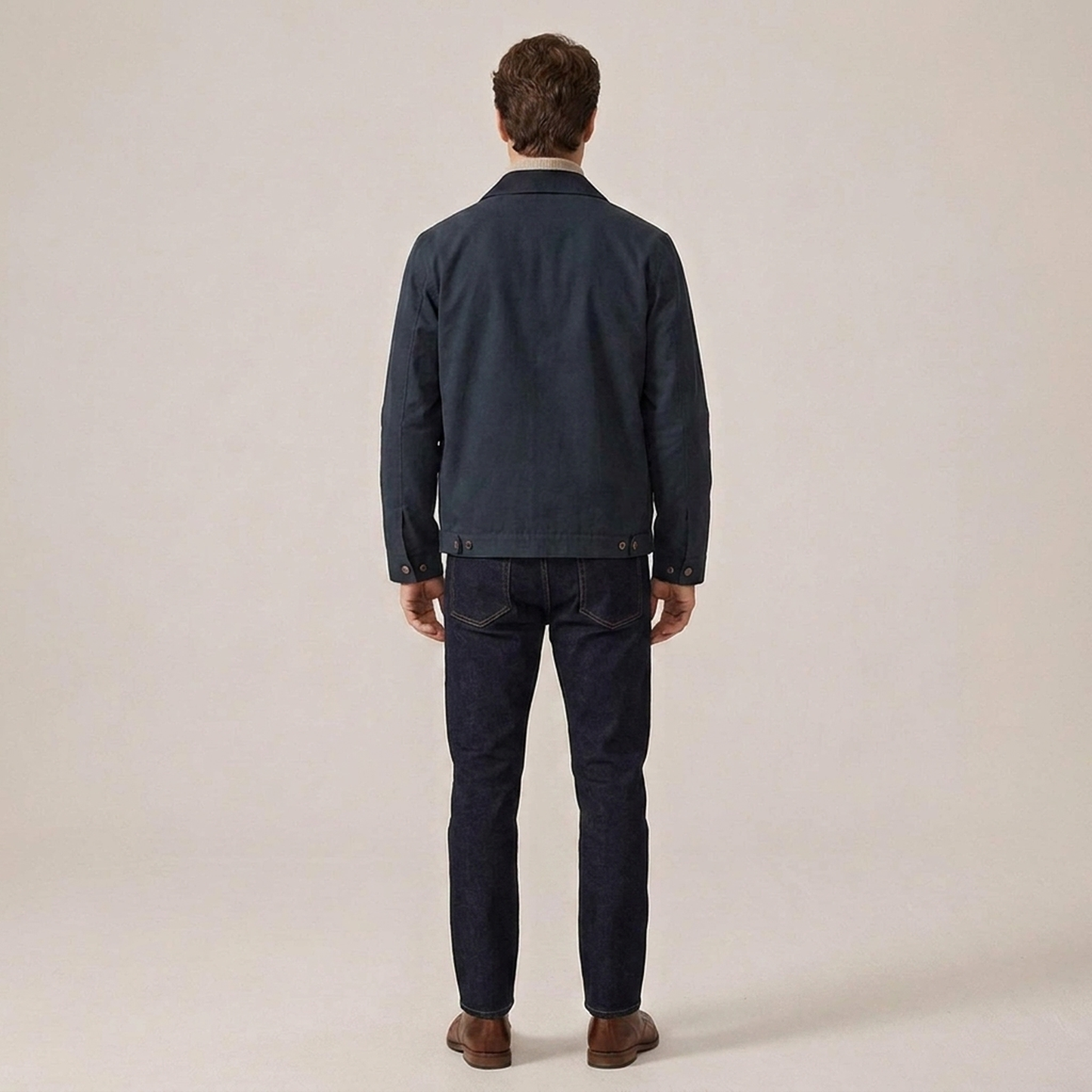 PLUXSTYLE::numise::mens-relaxed-button-down-parka::back