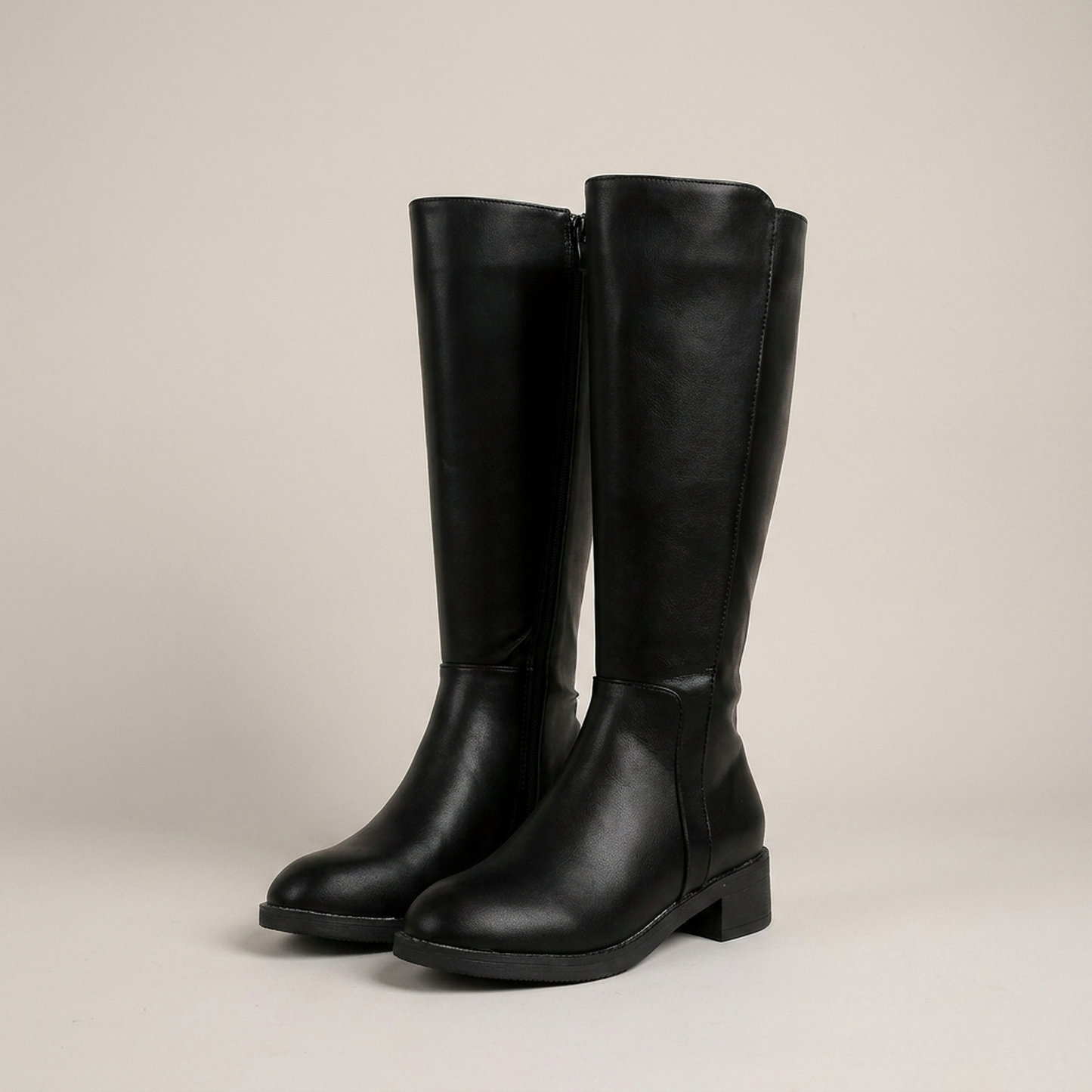 PLUXSTYLE::numise::danira-structured-knee-high-boots::pack-black