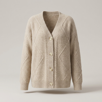 PLUXSTYLE::numise::womens-longline-cardigan::pack-apricot