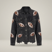 PLUXSTYLE::numise::game-day-sequin-parka::pack-black