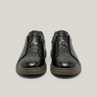 PLUXSTYLE::numise::mens-ridged-sole-slip-on-sneakers::pack-black