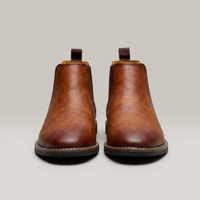PLUXSTYLE::numise::mens-refined-chelsea-boots::pack-brown