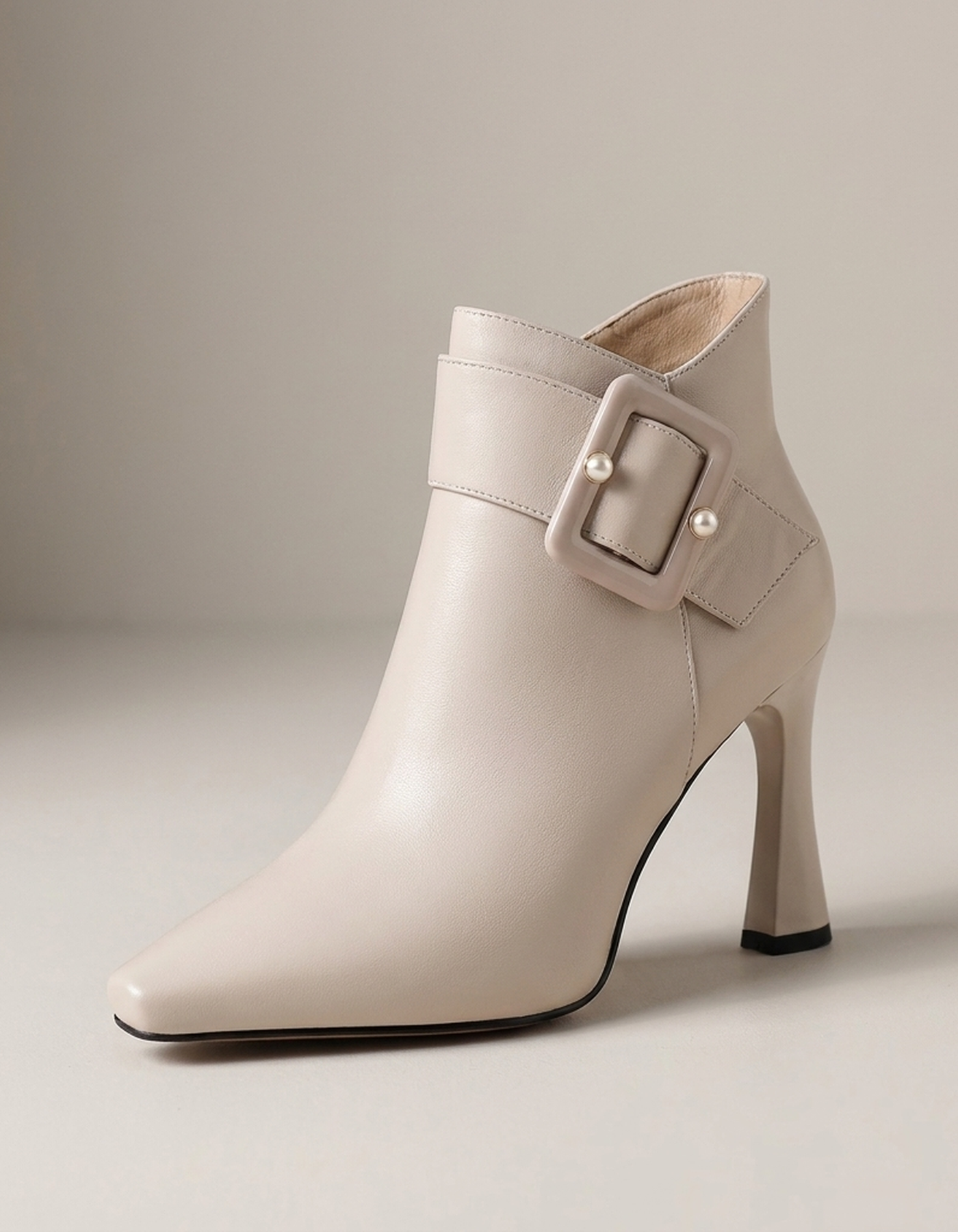 PLUXSTYLE::numise::adelina-pearl-detail-ankle-boots::closeup-hero