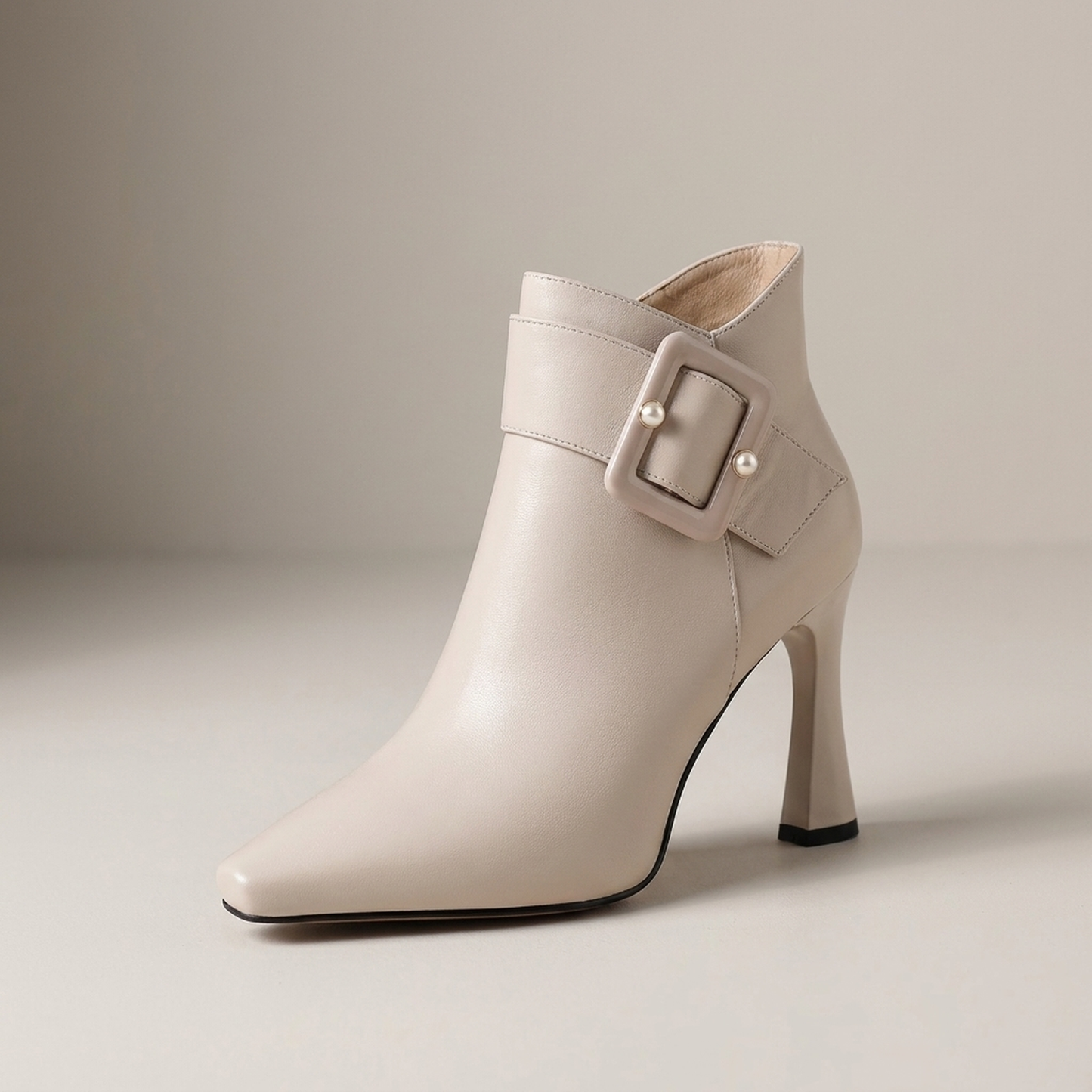 PLUXSTYLE::numise::adelina-pearl-detail-ankle-boots::closeup-hero