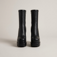 PLUXSTYLE::numise::womens-high-heel-platform-ankle-boots::pack-black