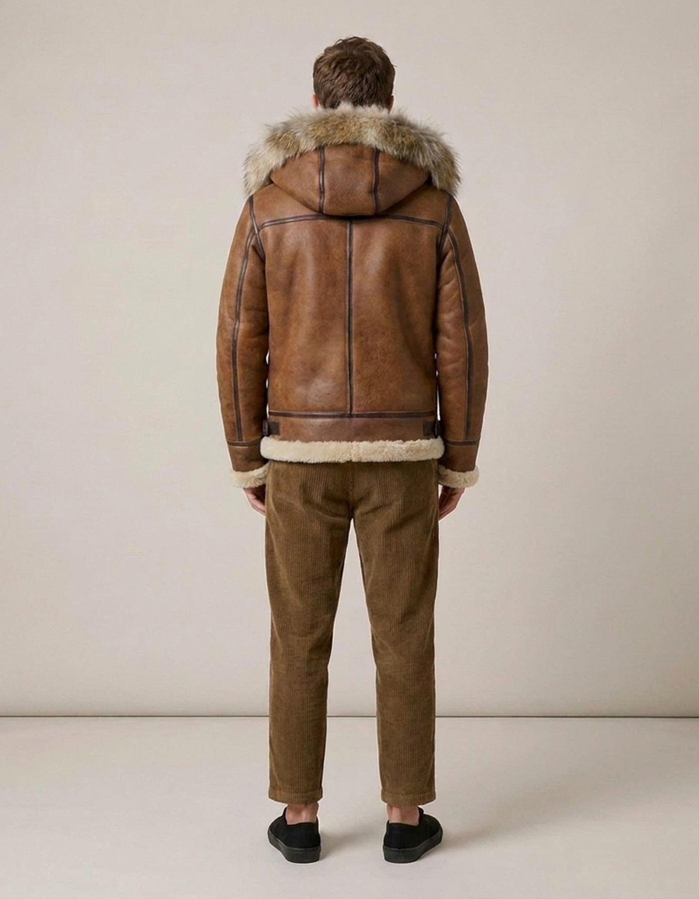 PLUXSTYLE::numise::mens-hooded-aviator-parka::back