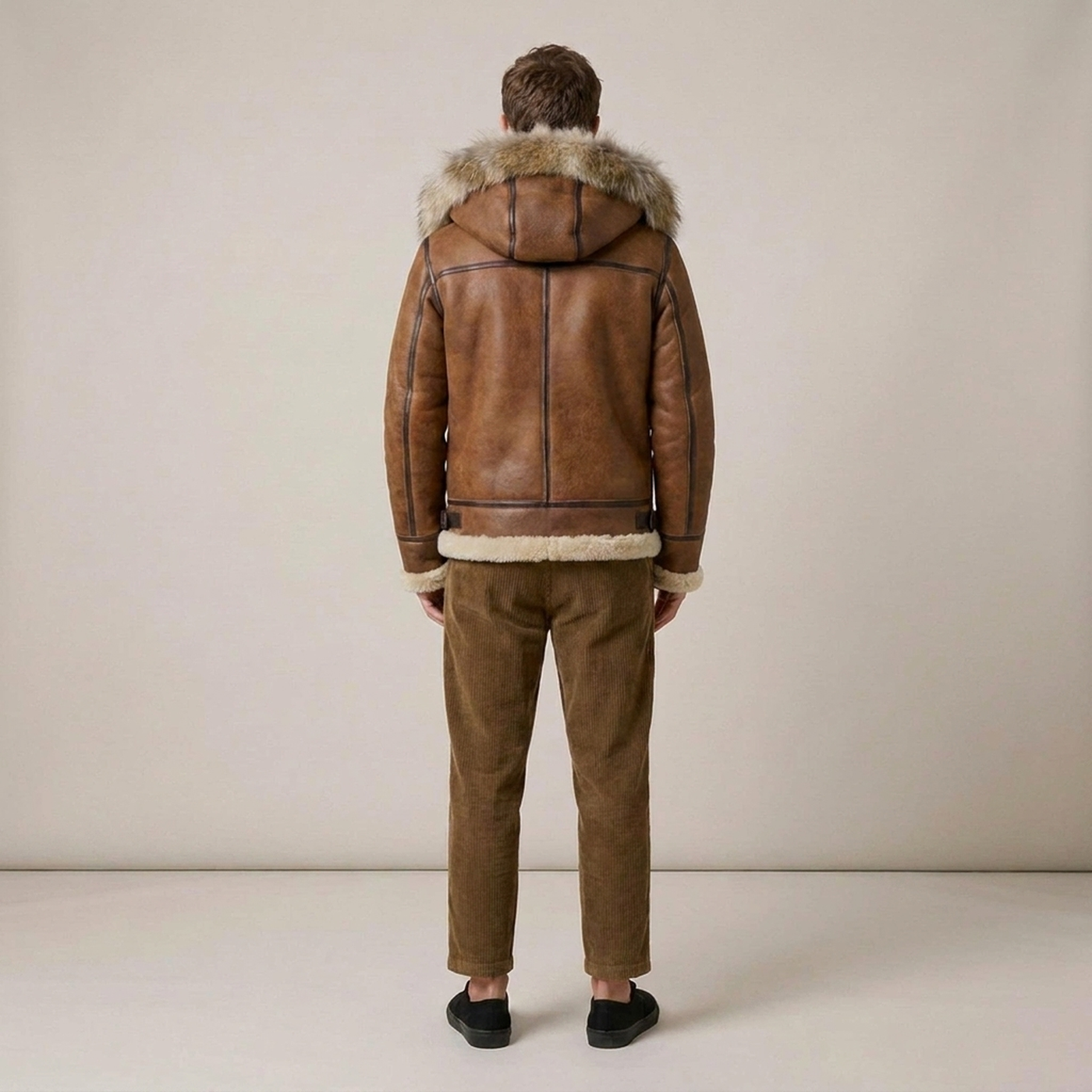 PLUXSTYLE::numise::mens-hooded-aviator-parka::back