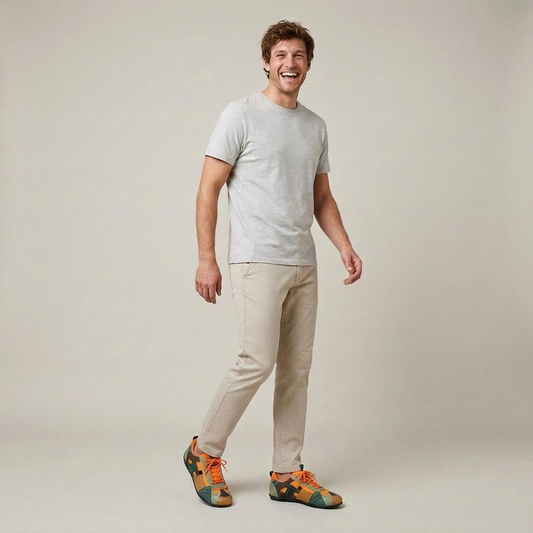 PLUXSTYLE::numise::color-block-retro-sneakers::zoom-out