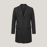 PLUXSTYLE::numise::mens-tailored-gray-overcoat::pack-black