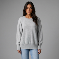 Pull classique à col rond pour femme