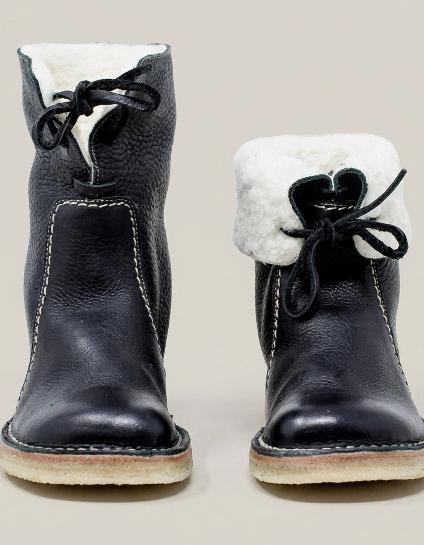 PLUXSTYLE::numise::cozy-lace-up-ankle-boots::pack-black