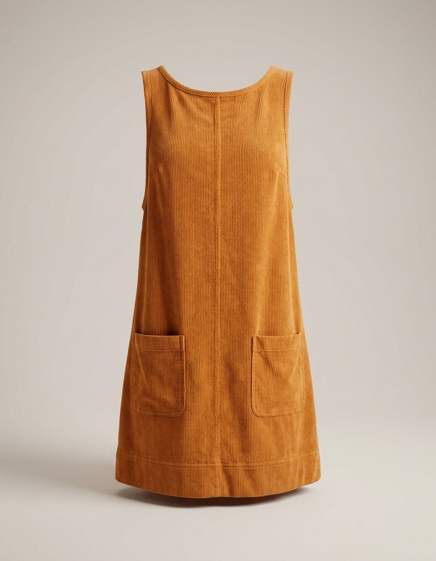 PLUXSTYLE::numise::relaxed-a-line-overall-dress::pack-orange