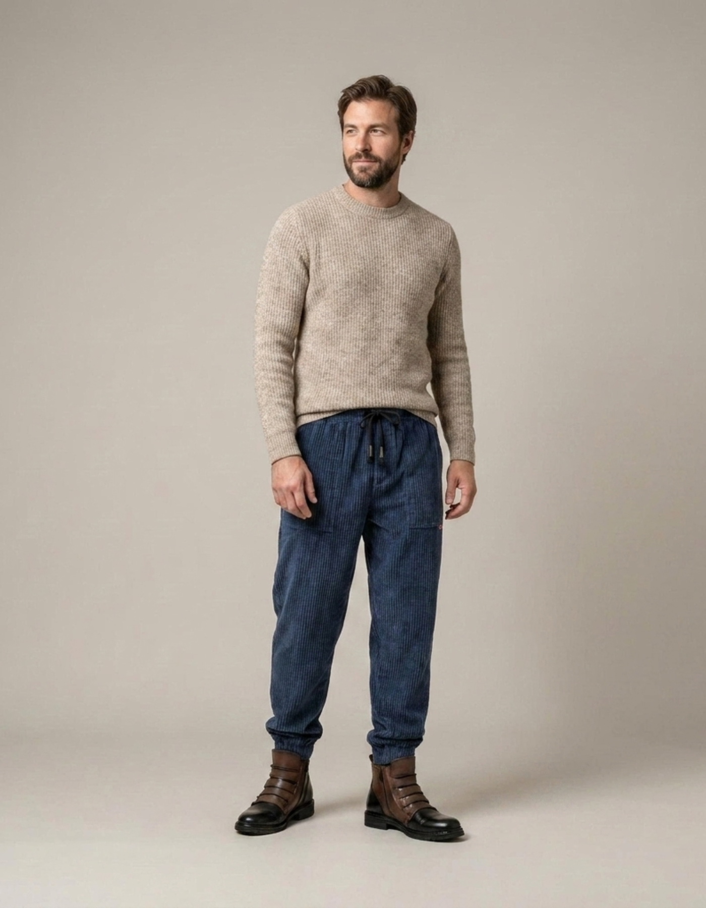 PLUXSTYLE::numise::alloro-tailored-fit-pants::front