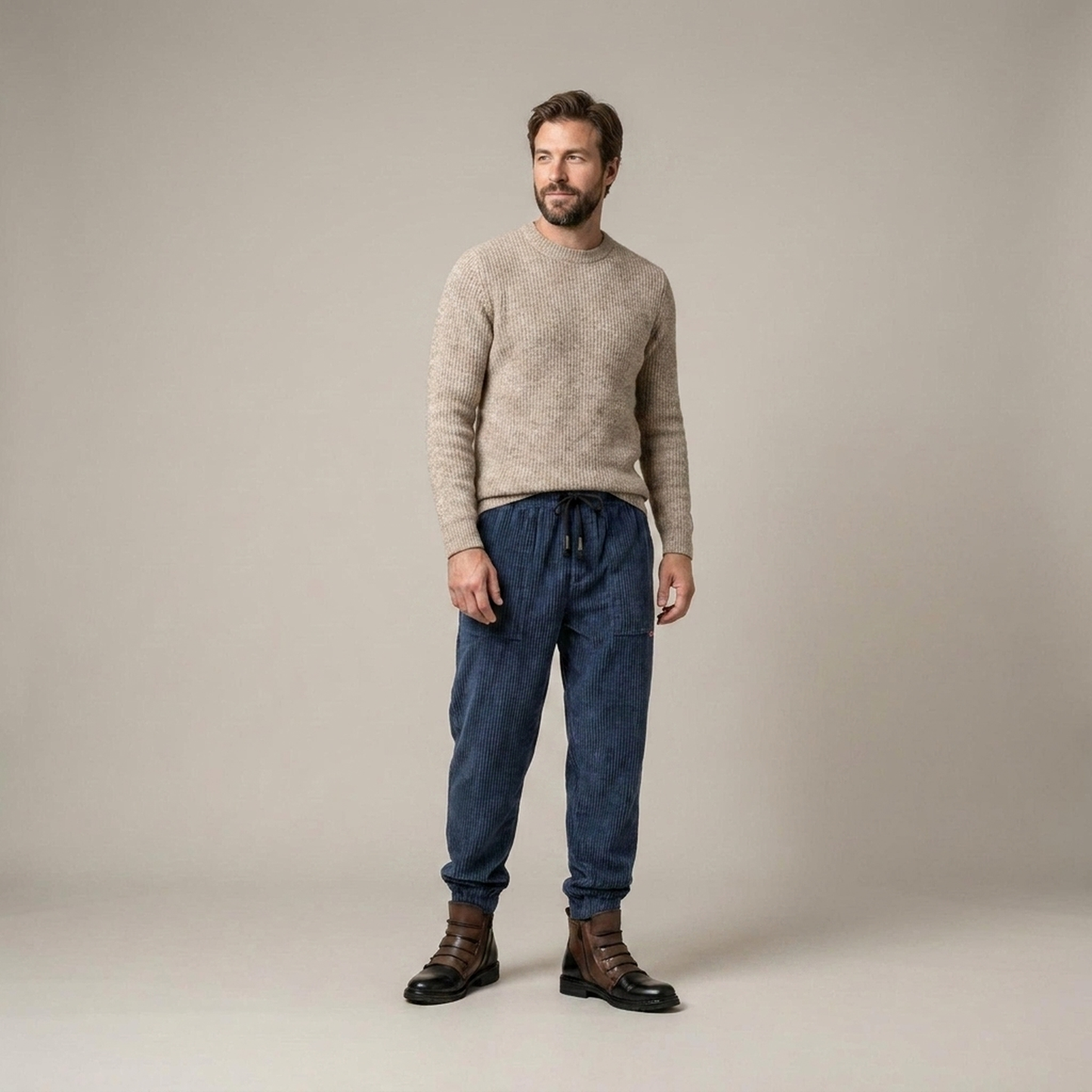 PLUXSTYLE::numise::alloro-tailored-fit-pants::front
