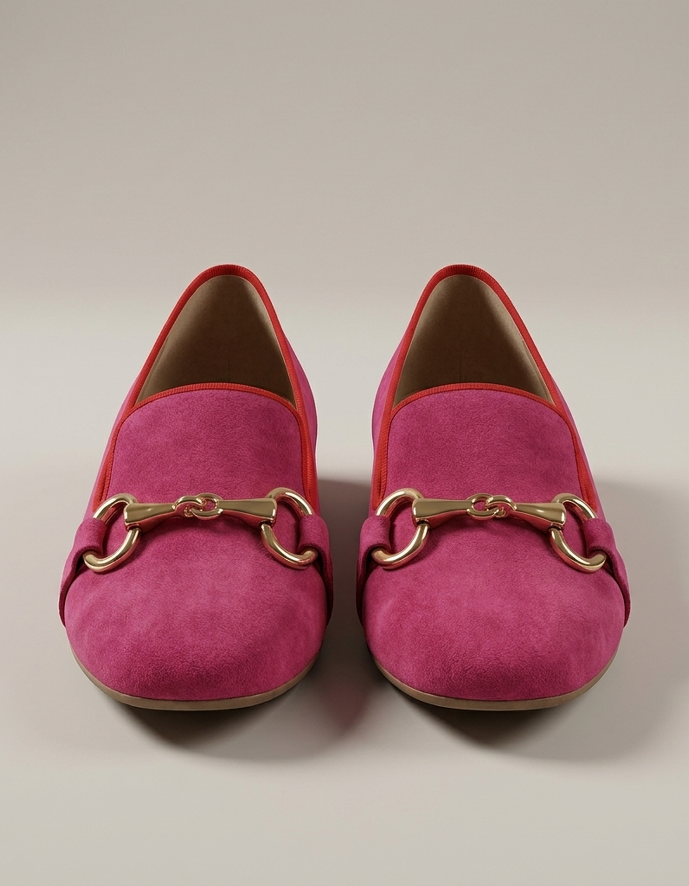 PLUXSTYLE::numise::ava-deep-pink-chain-loafers::pack-deep-pink