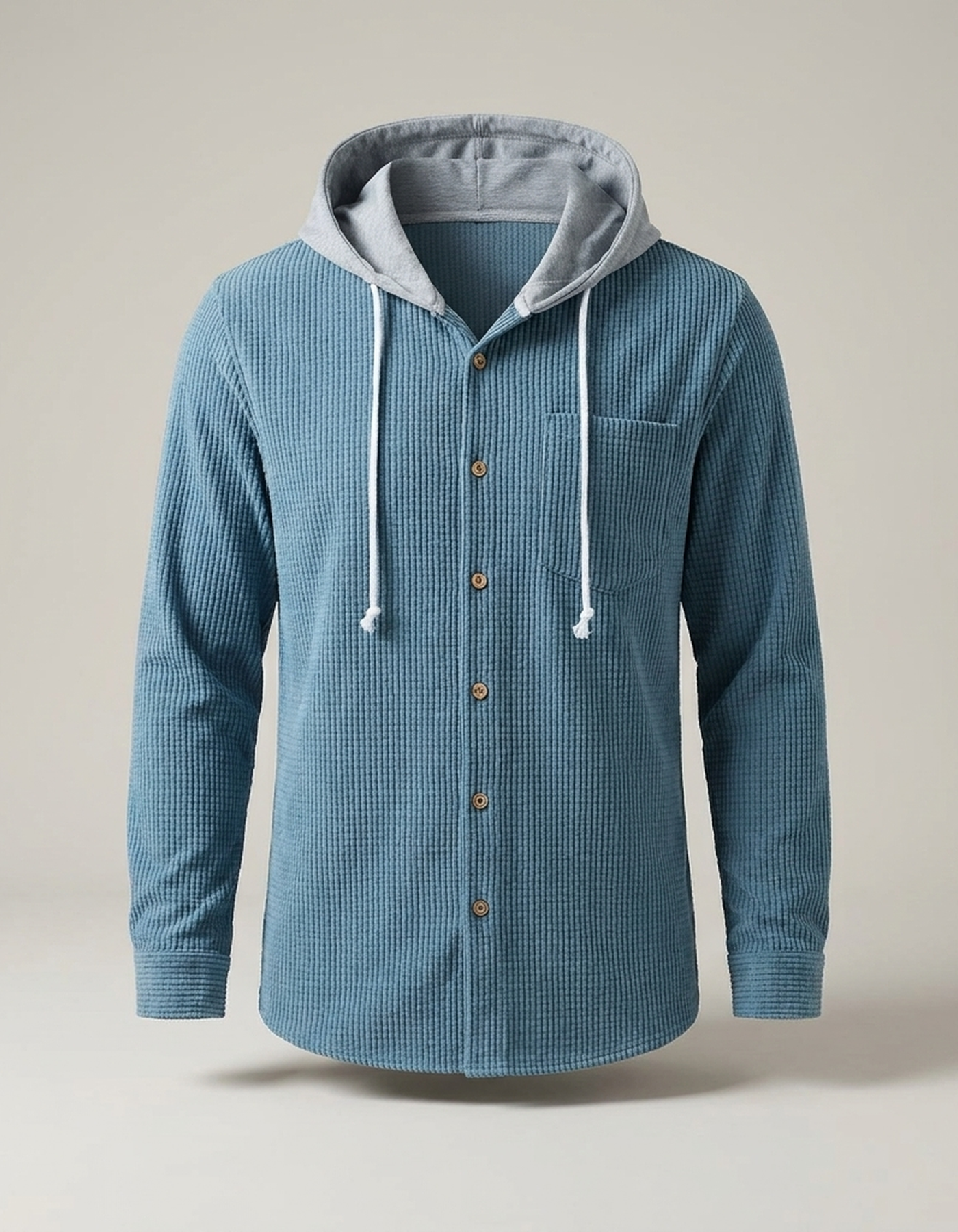 PLUXSTYLE::numise::mens-relaxed-hooded-overshirt::pack-blue