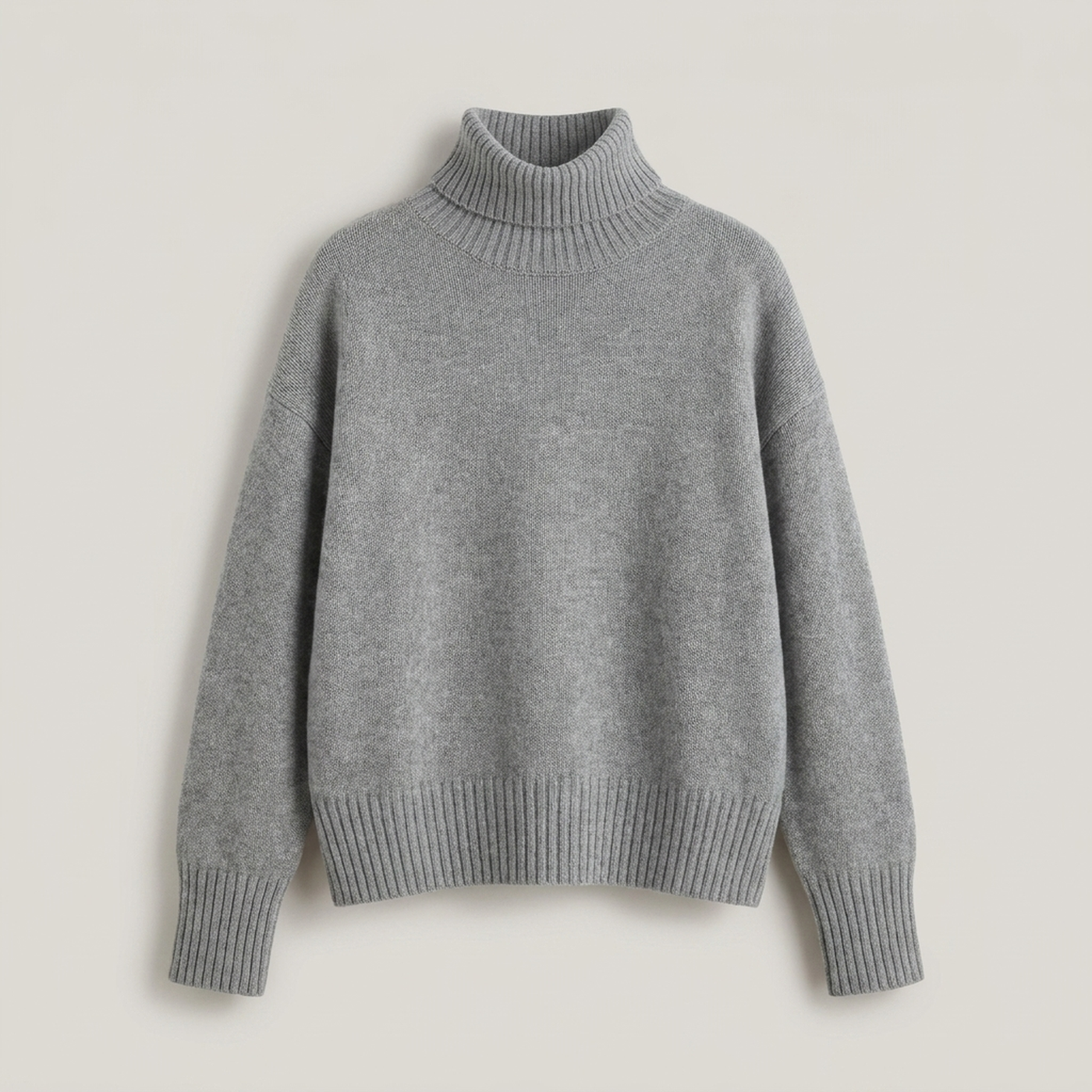 PLUXSTYLE::numise::alecia-relaxed-turtleneck-sweater::pack-grey