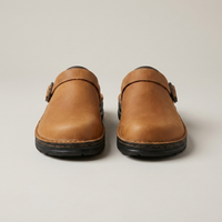 PLUXSTYLE::numise::womens-easy-slip-on-clogs::pack-brown