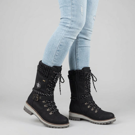 Damen-Schneestiefel mit Bündchen