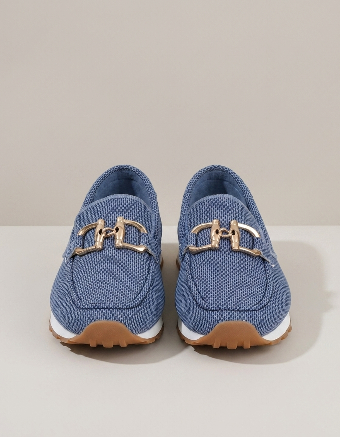 PLUXSTYLE::numise::supportive-buckle-loafers::pack-blue