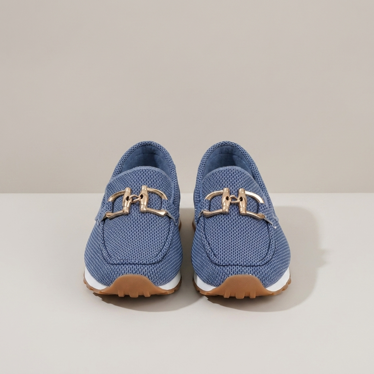 PLUXSTYLE::numise::supportive-buckle-loafers::pack-blue