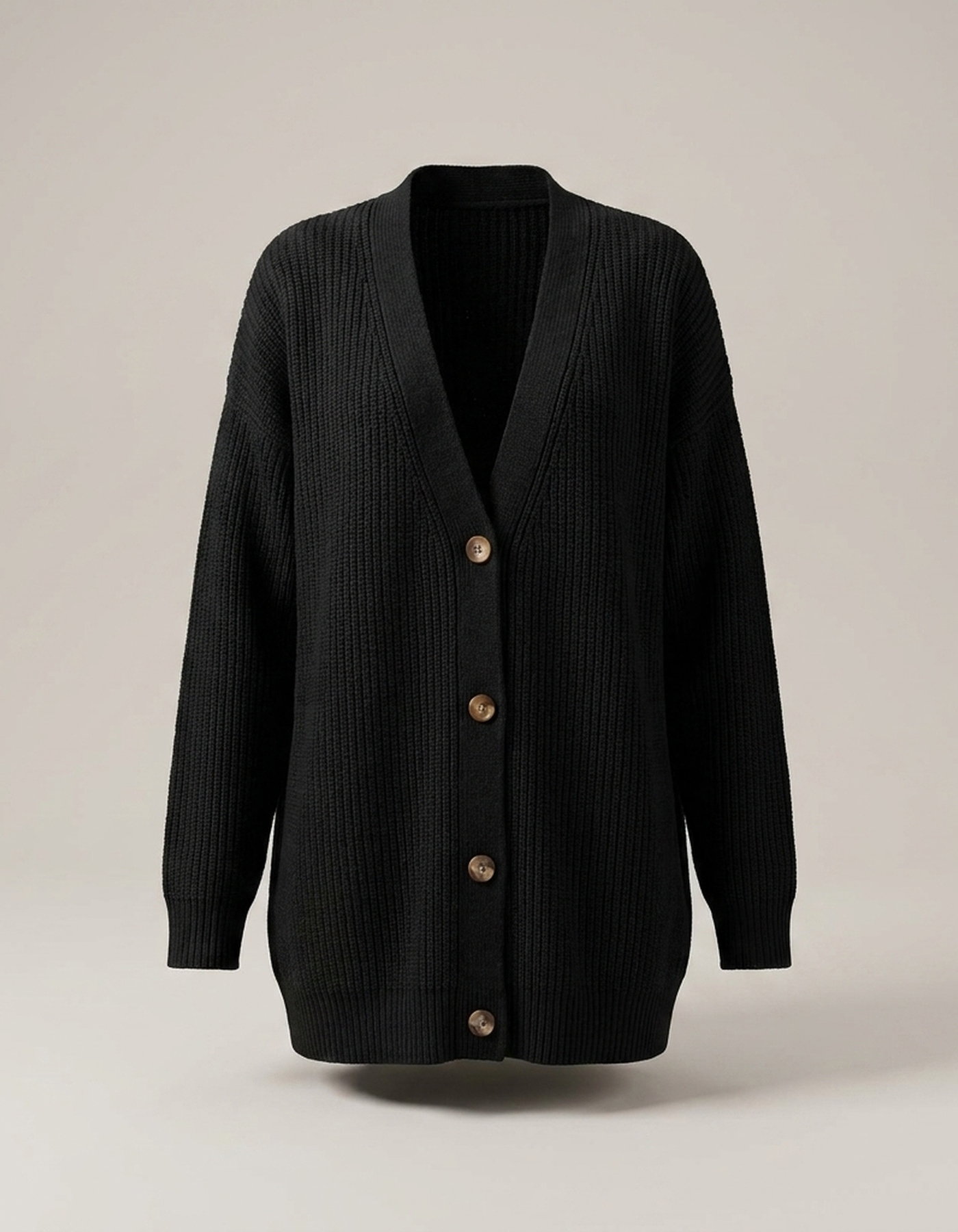 PLUXSTYLE::numise::ruby-oversized-longline-cardigan::pack-black