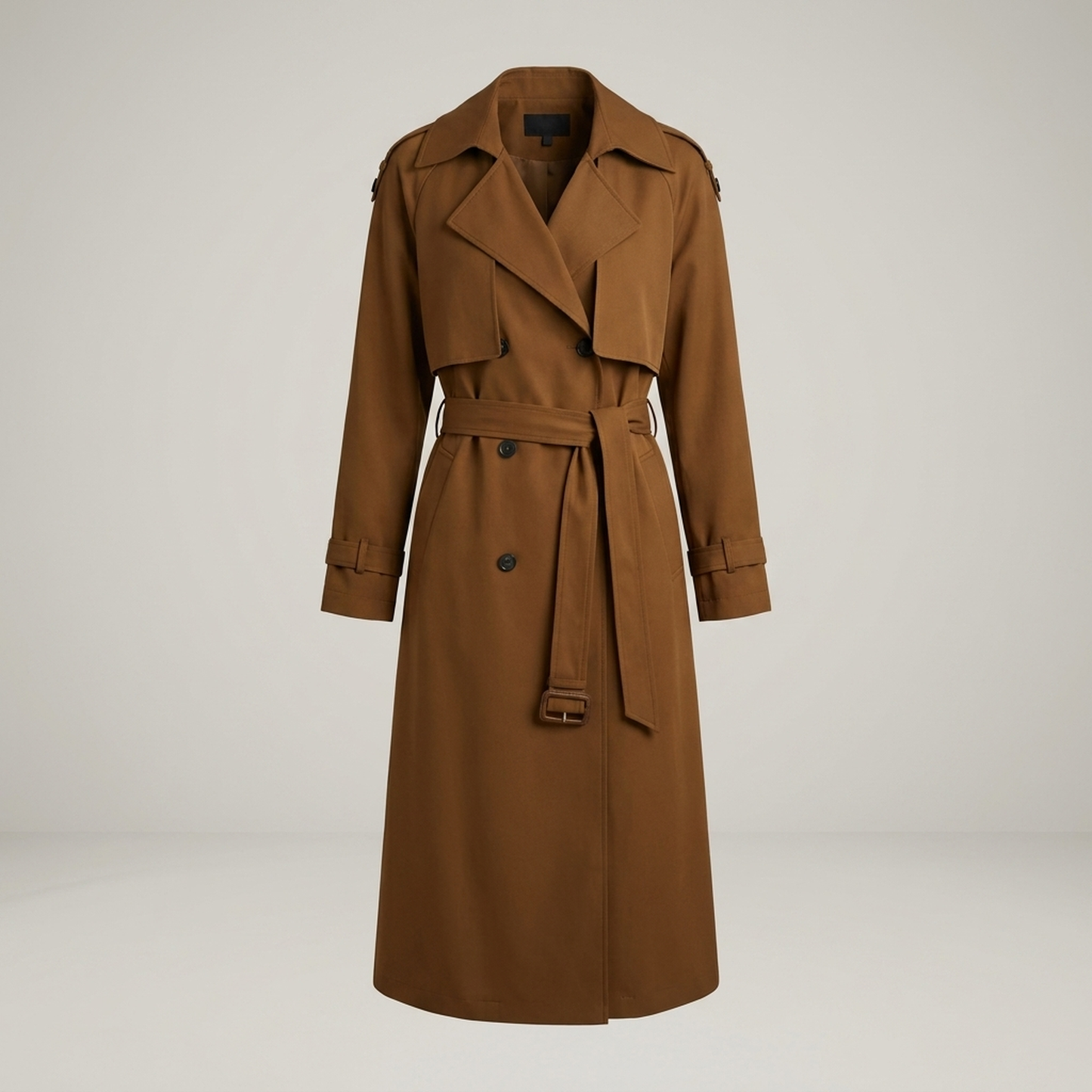 PLUXSTYLE::numise::relaxed-belted-parka::pack-brown