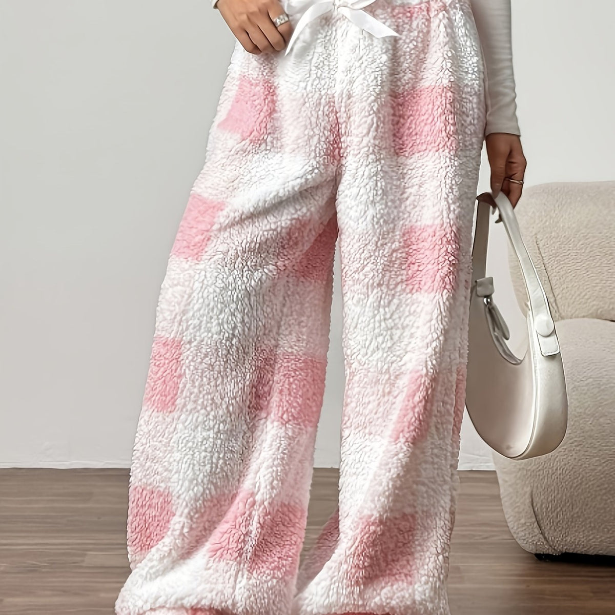 Plaid Plush Pants