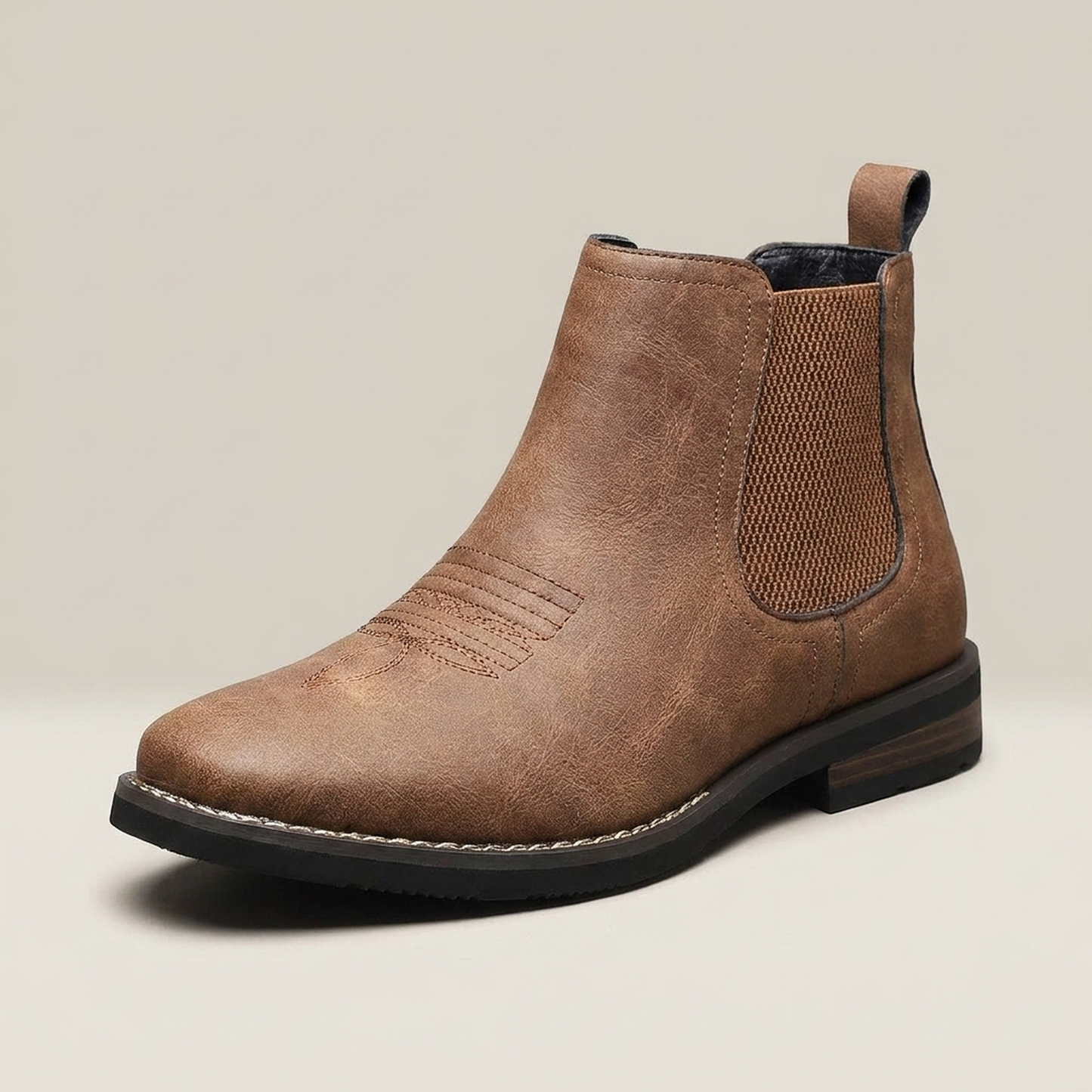 PLUXSTYLE::numise::mens-smart-casual-chelsea-boots::closeup-hero