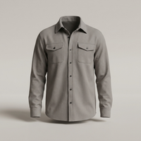 PLUXSTYLE::numise::mens-relaxed-shirt-jacket::pack-grey