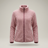 PLUXSTYLE::numise::womens-high-collar-parka::pack-pink