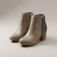 PLUXSTYLE::numise::aisling-sparkling-ankle-boots::closeup-detail