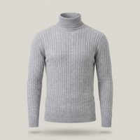 PLUXSTYLE::numise::mens-high-neck-sweater::pack-grey