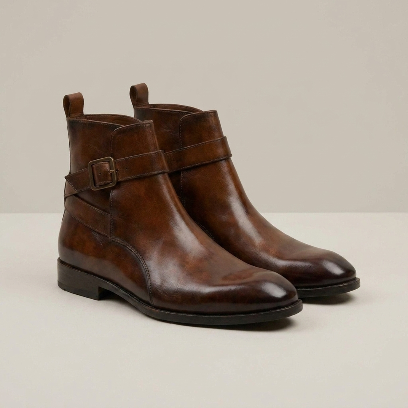 PLUXSTYLE::numise::mens-everyday-jodhpur-boots::closeup-detail