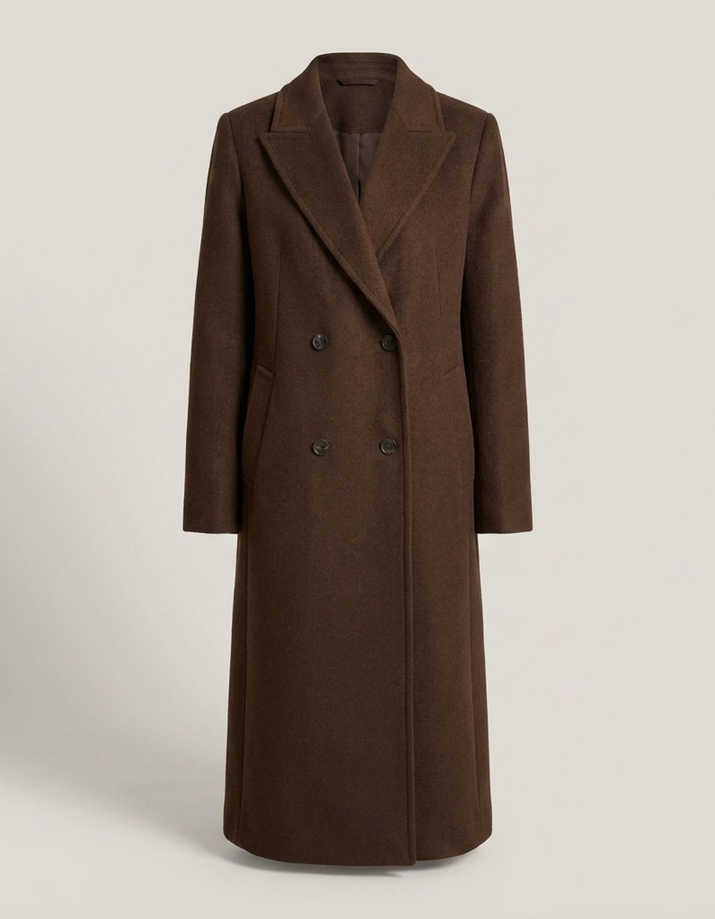 PLUXSTYLE::numise::avenza-double-breasted-parka::pack-brown