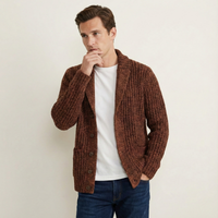 Chunky Texture Collar Cardigan