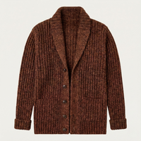 Chunky Texture Collar Cardigan